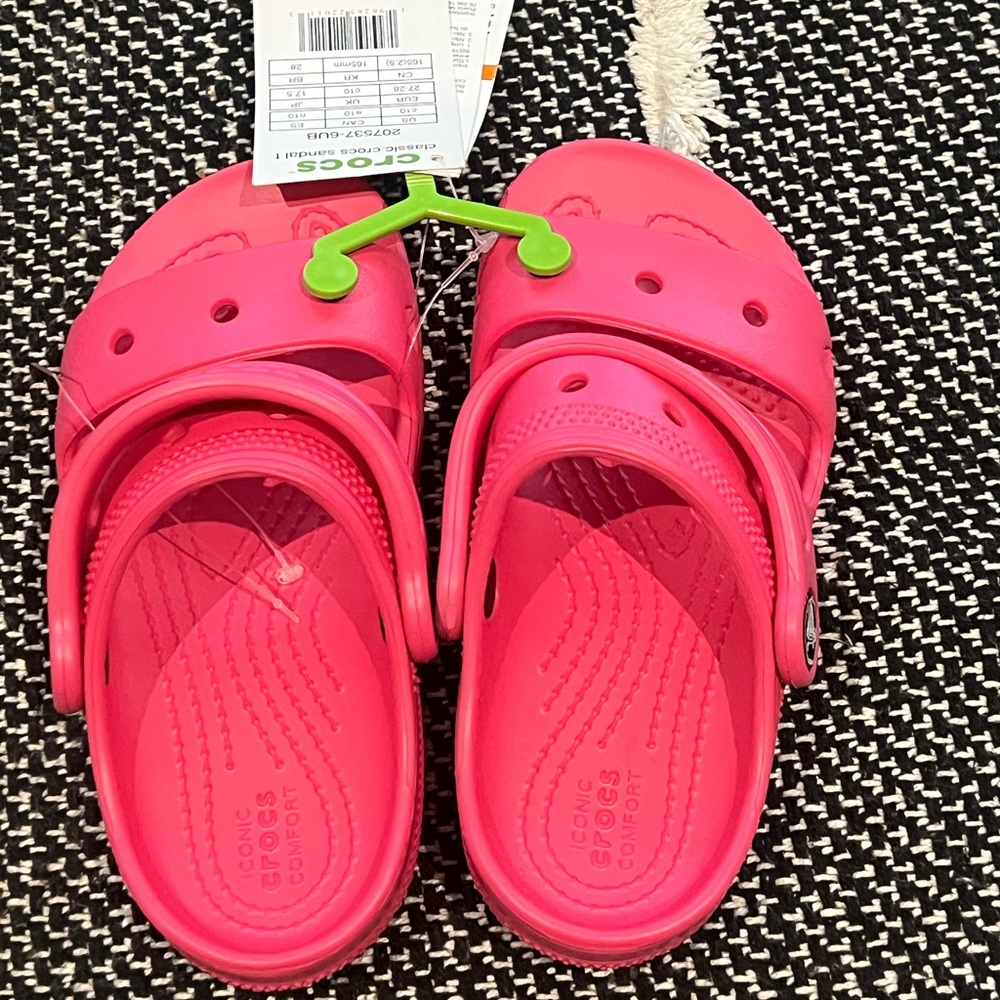 CROCS Kids Bright Pink Sandals